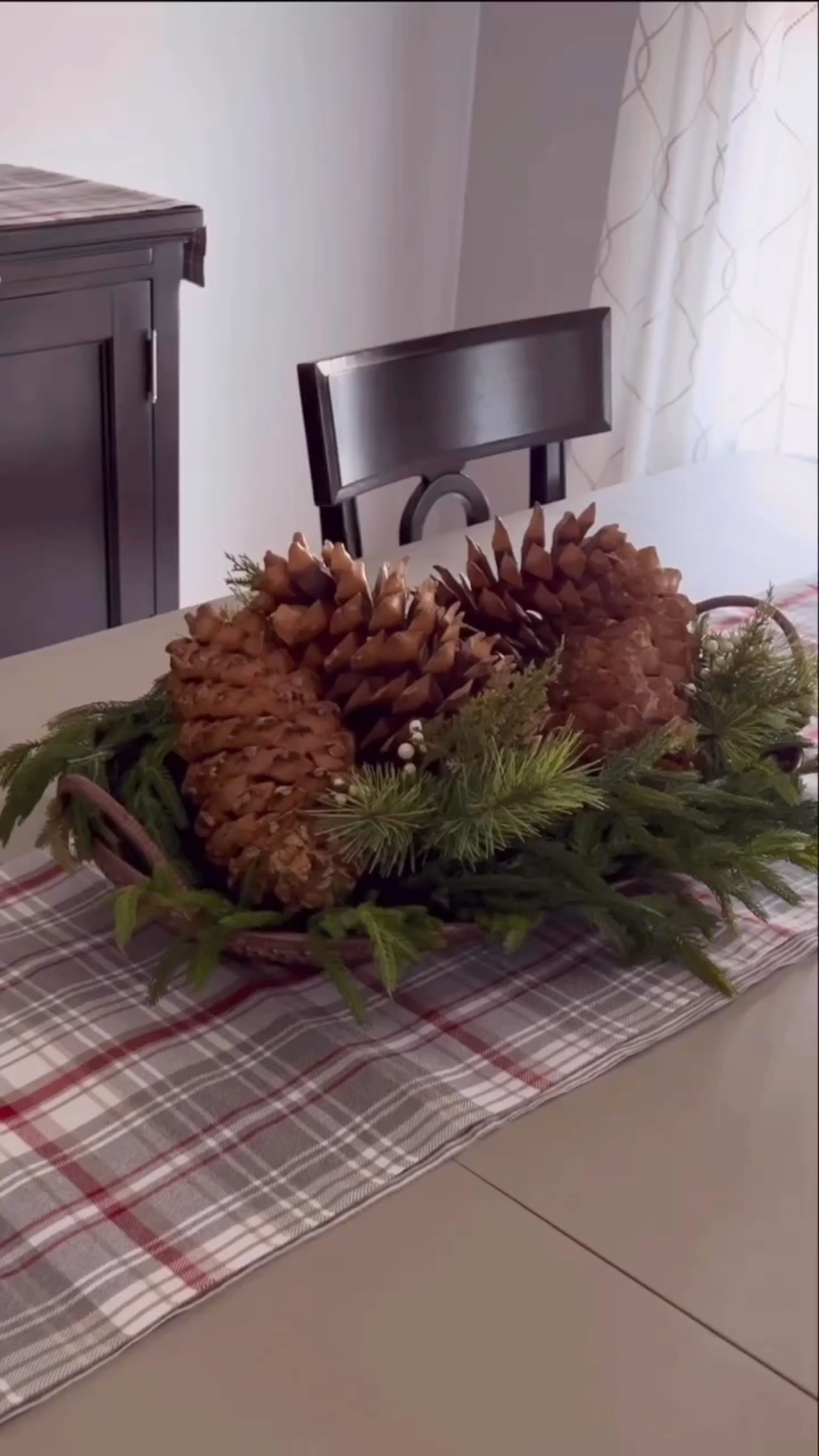 Simple centerpiece idea for the Holidays! Beautiful green garland, giant pinecones and seasonal accents make this a perfect centerpiece for any table! 

Giant Pinecones are from Hobby Lobby! 

Garland | Christmas Decor | Centerpiece | Tablescape | Table Decor | Table Setting | Holiday Finds | Amazon Holiday | Target Christmas Finds 

#LTKSeasonal #LTKHoliday #LTKHome