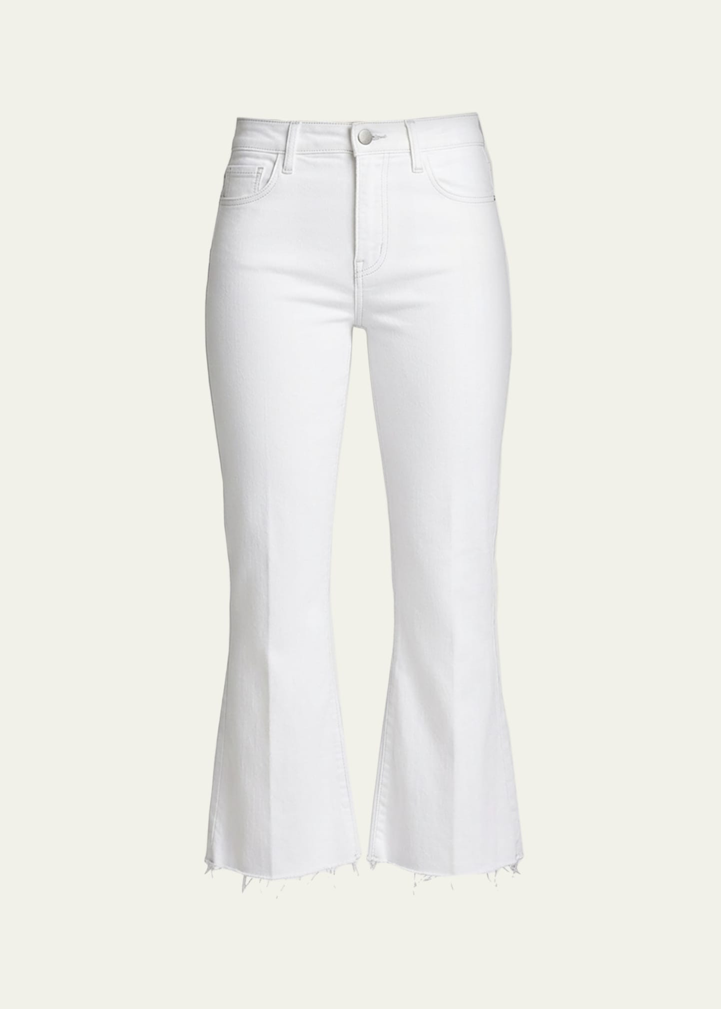 L'Agence Kendra High-Rise Crop Flare Jeans | Bergdorf Goodman