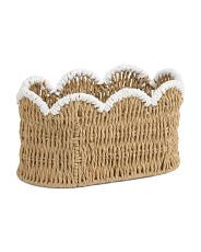 Scallop Edge Natural Bin | TJ Maxx
