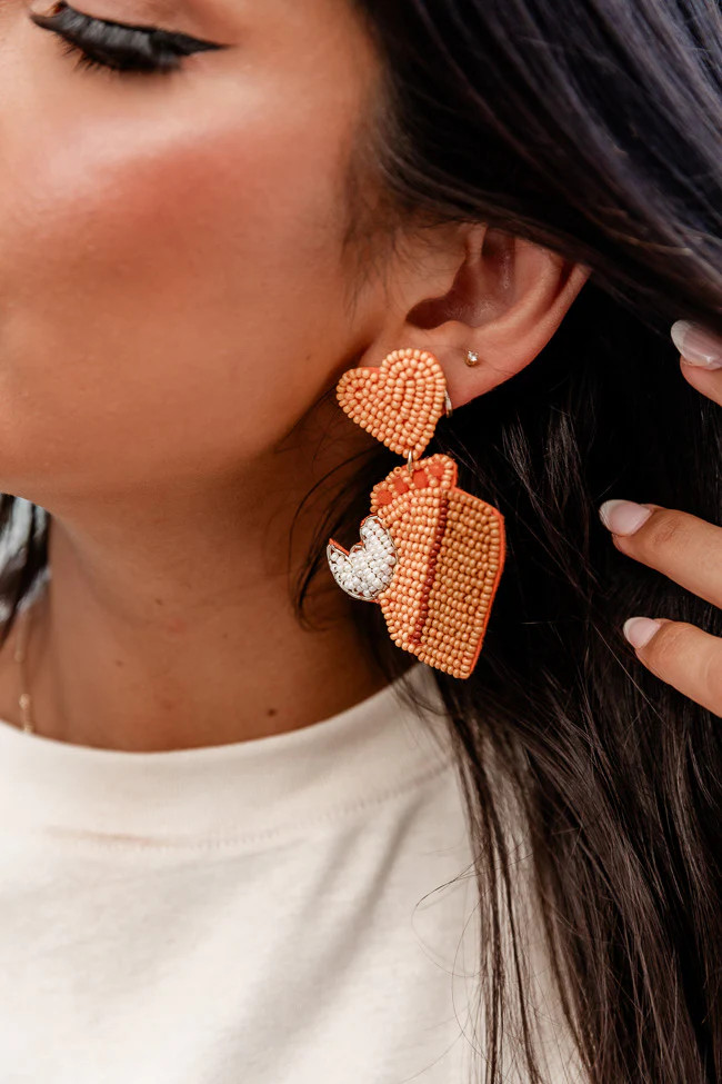 Sweet As Pumpkin Pie Beaded Earrings | Pink Lily