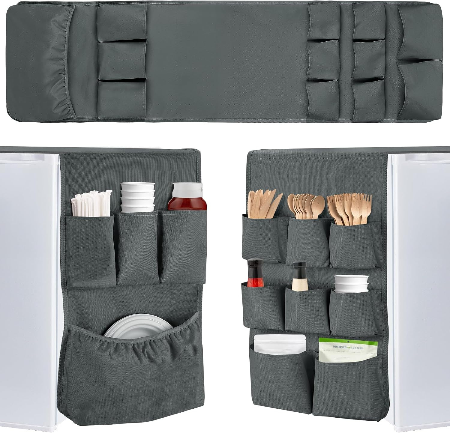 55" x 13" Mini Fridge Organizer for College Dorm Room Essentials | Amazon (US)