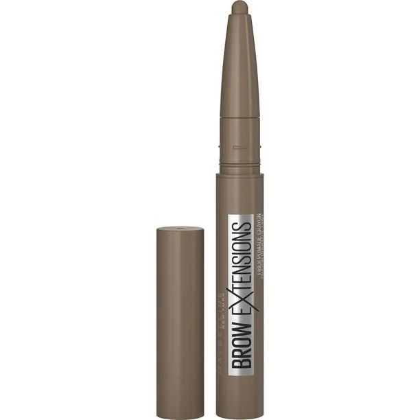 Maybelline Brow Extensions Fiber Pomade Crayon Eyebrow Makeup, Soft Brown, 0.014 oz. | Walmart (US)