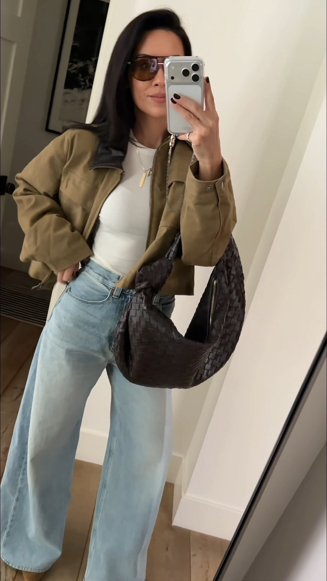 Wide leg jeans and cropped barn jackets still going strong 

#LTKootd #LTKSeasonal #LTKmomlife