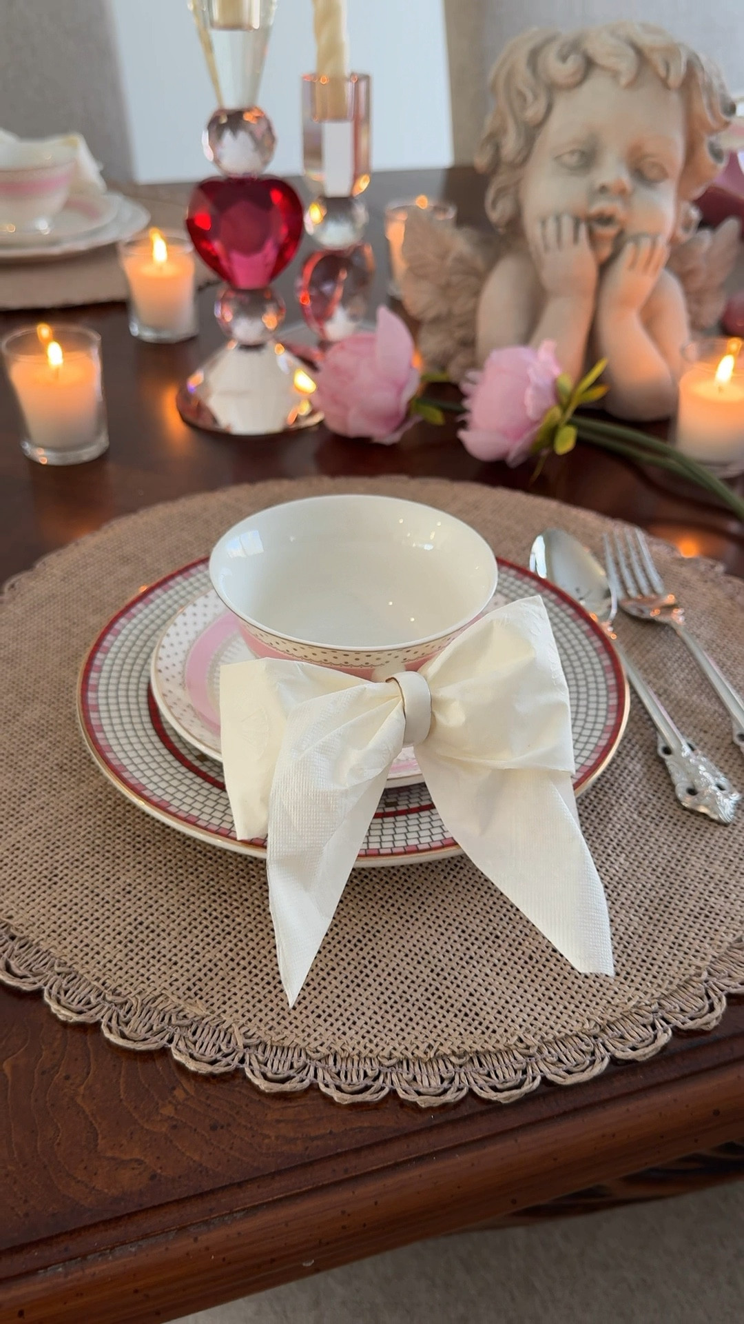 Teacup Napkin Bow, Valentines Day, entertaining, hosting ideas, table scape 

#LTKU #LTKFindsUnder50 #LTKHome