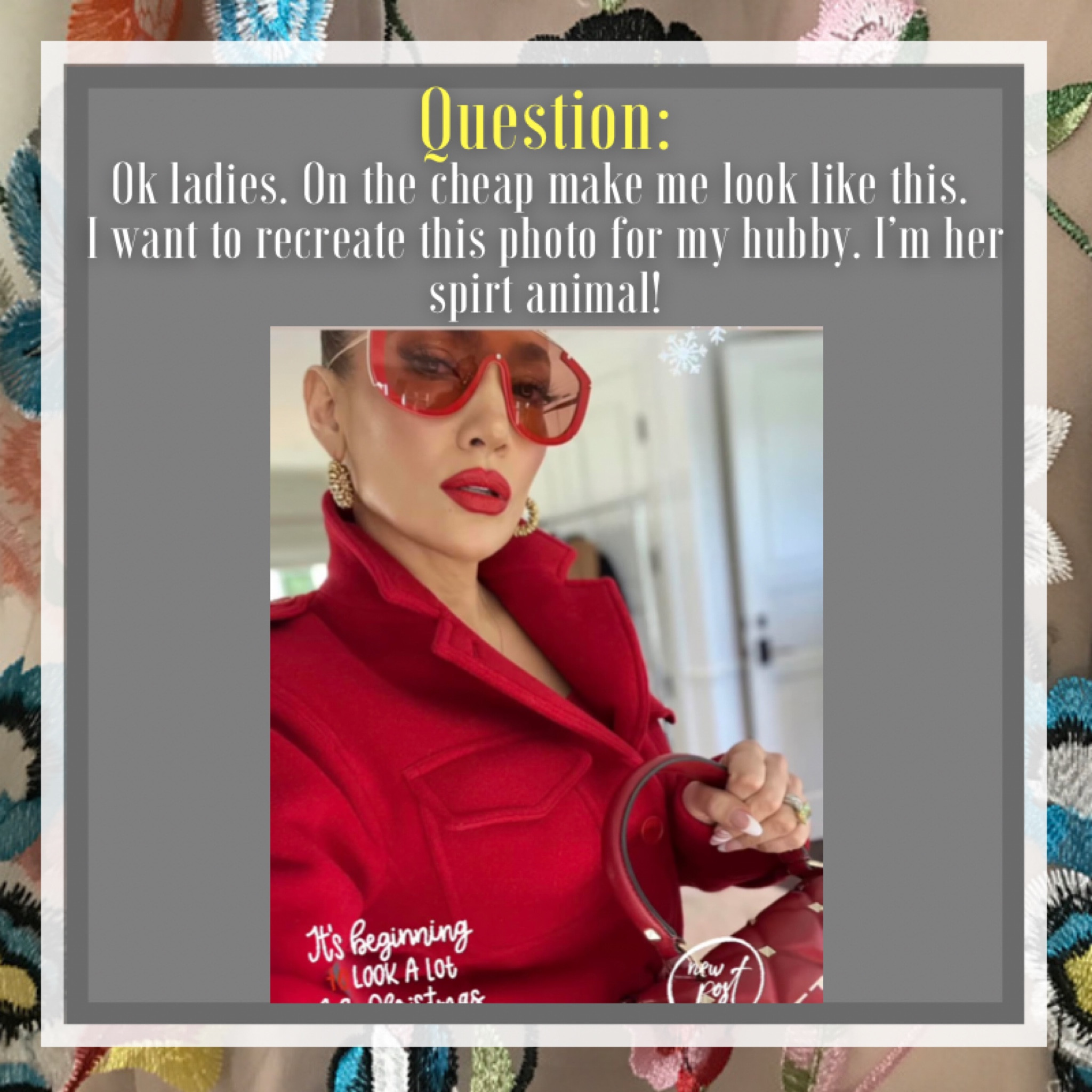 One of our Facebook Group members asked us to help her recreate this gorgeous look by JLo on the budget. Here are some ideas  

#LTKunder100 #LTKHoliday #LTKstyletip