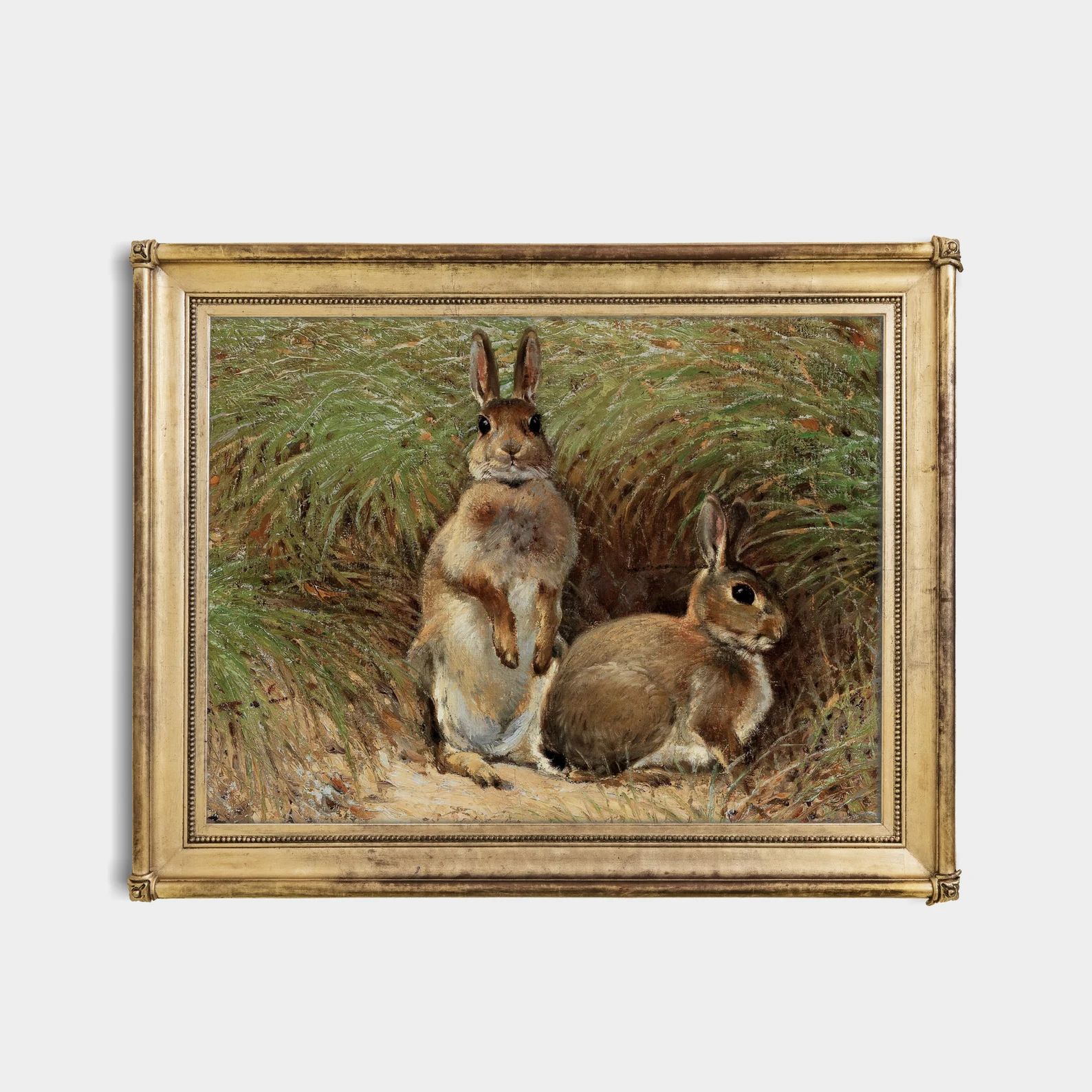 Vintage Gallery Wall | Set of 5 Prints | Antique Rabbit Painting | Bunnies Print | Digital Downlo... | Etsy (US)