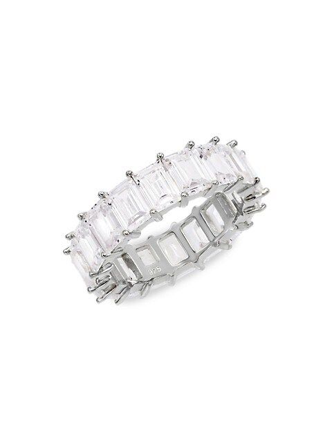 Sterling Silver & Cubic Zirconia Eternity Ring | Saks Fifth Avenue