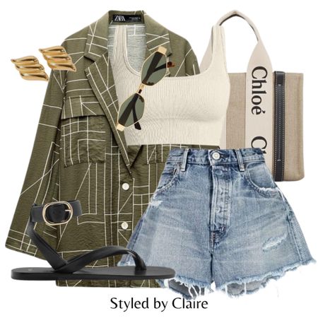 When the shirt is the statement😮‍💨
Tags: zara toteme style shirt, denim shirts, amazon crop top cream, Chloe woody tote bag, gladiator sandals, gold earrings, Celine sunglasses. Fashion summer inspo outfit ideas casual chic brunch Barcelona holiday Dubai city break brunch street stylee

#LTKsummer #LTKstyletip #LTKshoes