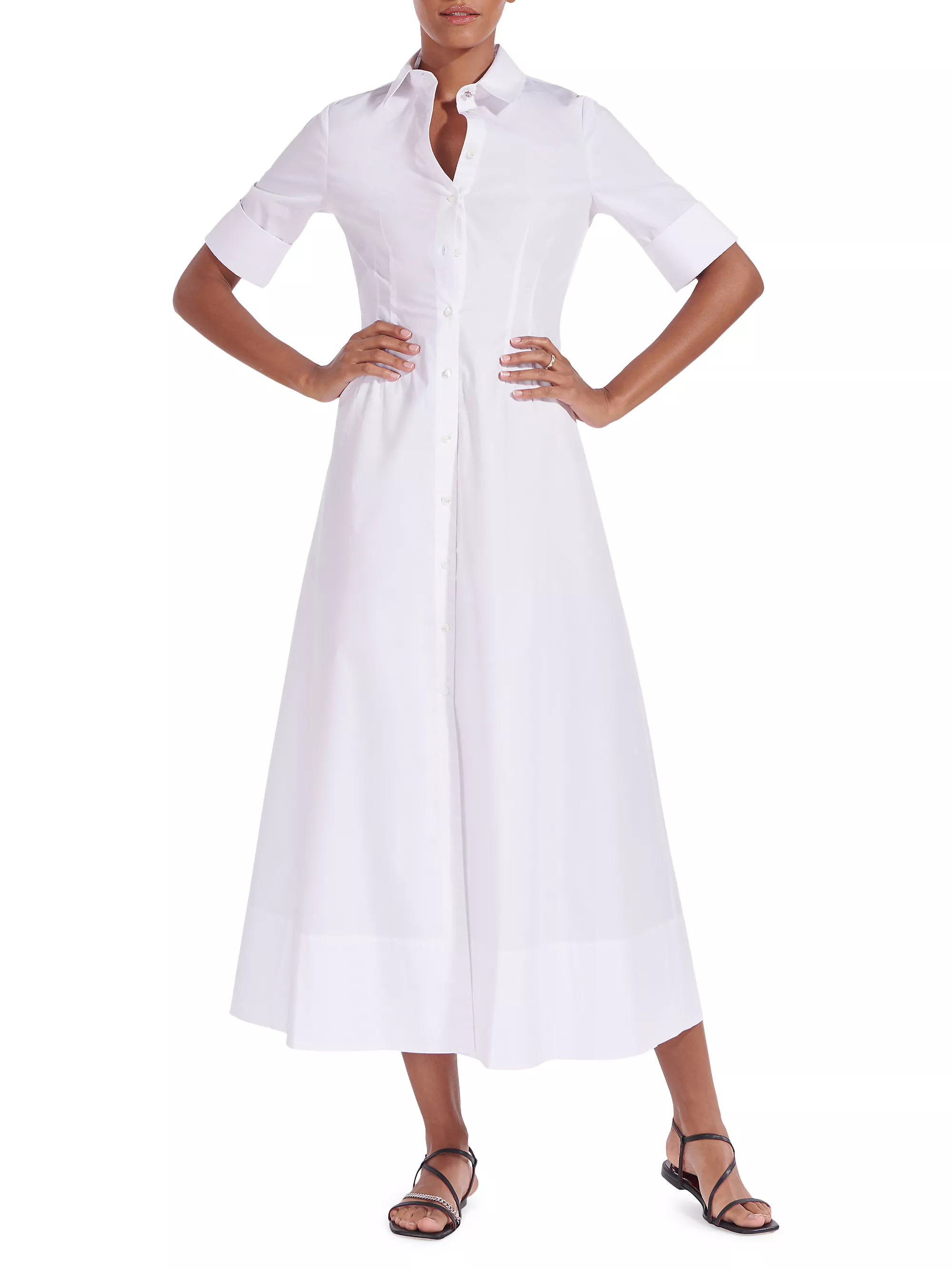 Joan Collared Maxi Shirtdress | Saks Fifth Avenue