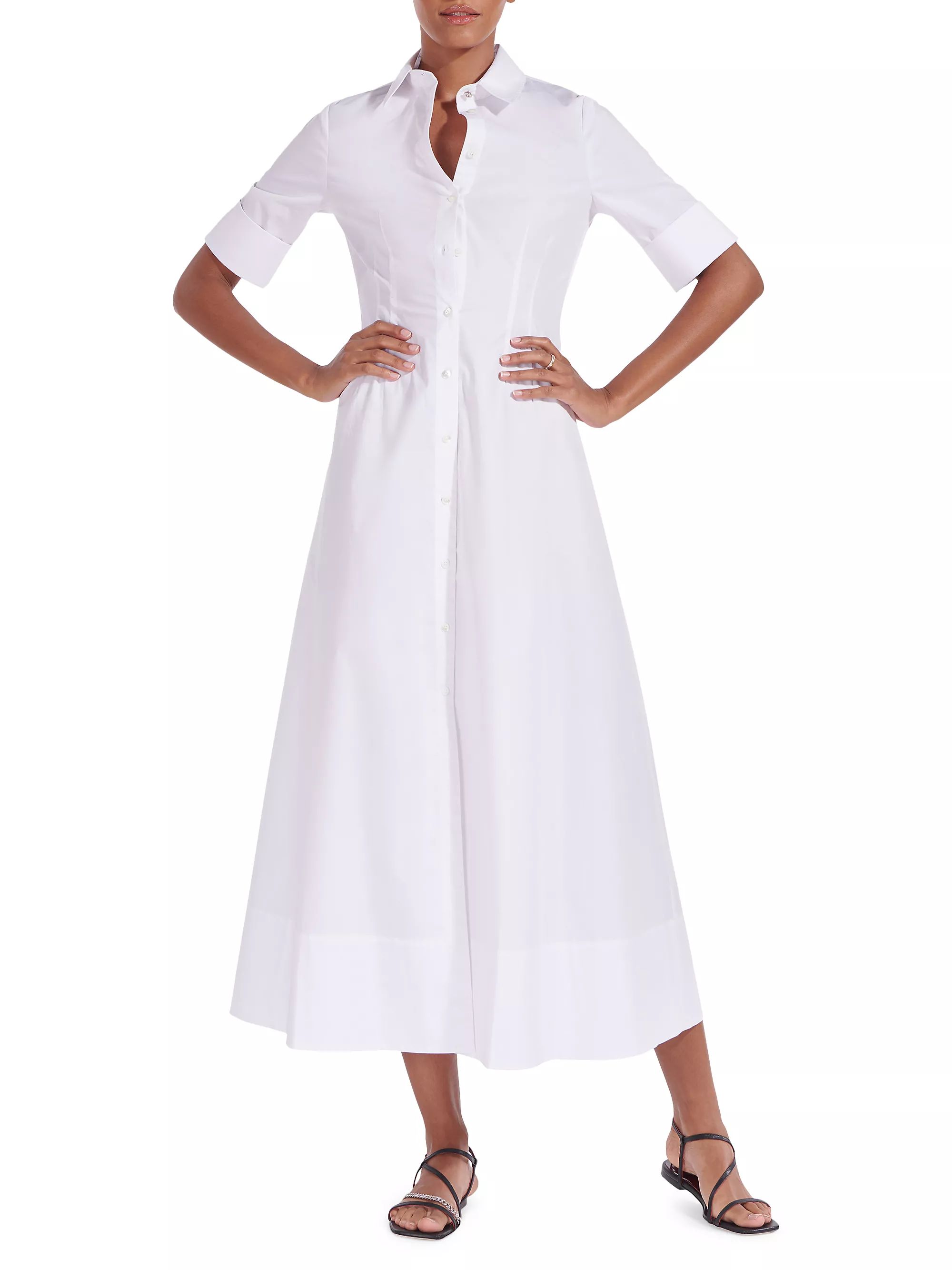 DressesDay & CasualStaudJoan Collared Maxi Shirtdress$325 | Saks Fifth Avenue