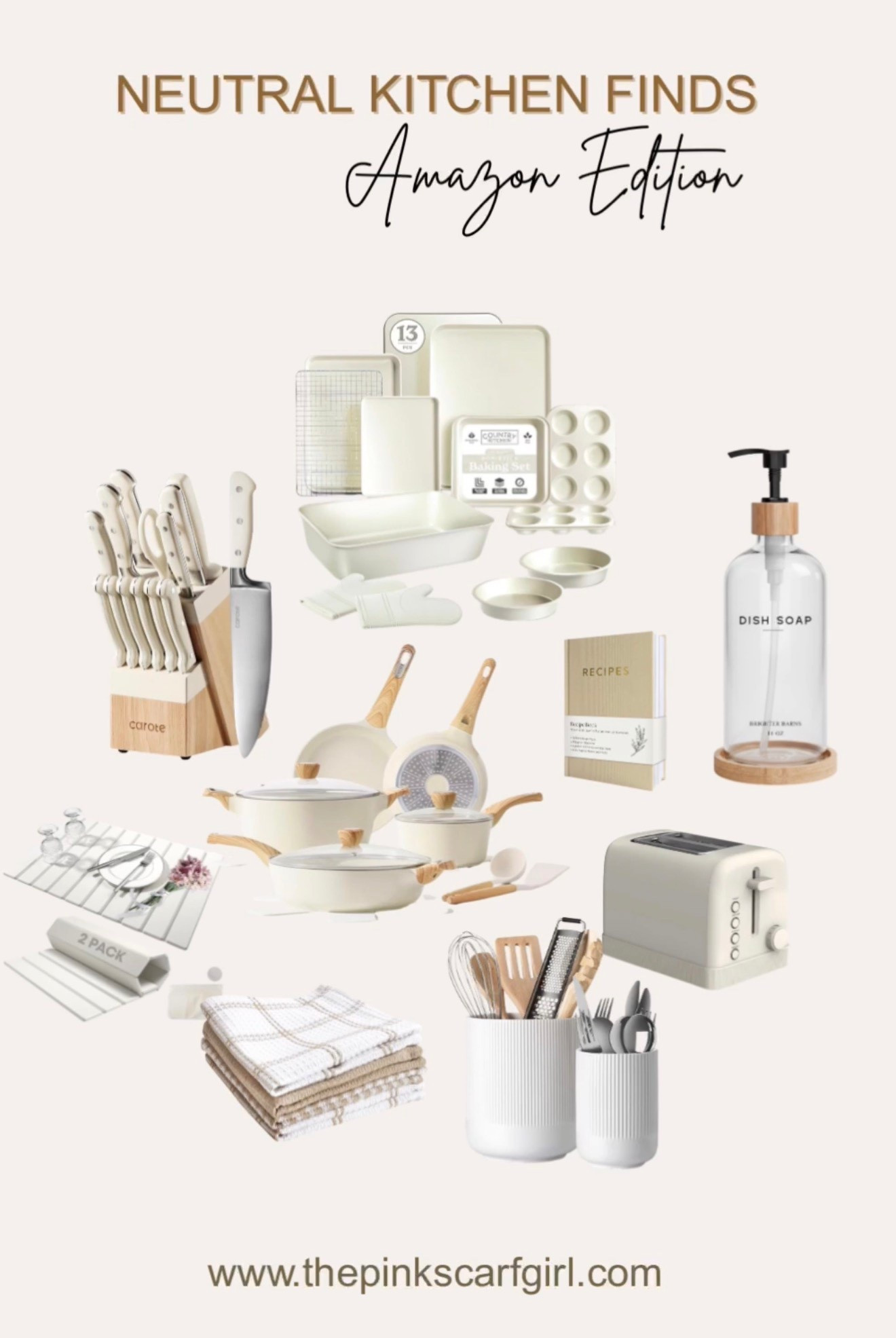 Neutral kitchen finds I’ve been slowly upgrading with — simple, practical, and easy to live with 🤍 All Amazon favorites linked

#LTKHome
