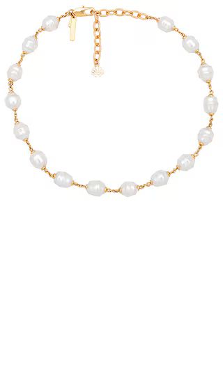 Pearl Station Necklace in Pearl | Revolve Clothing (Global)