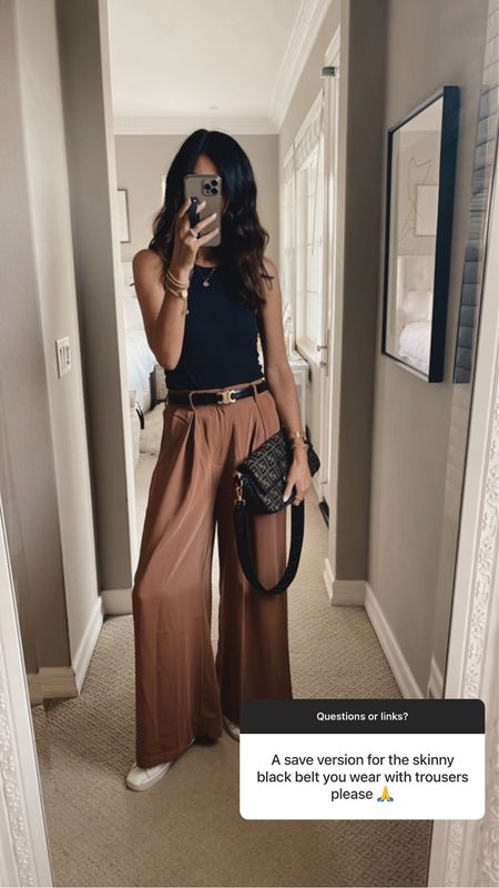 I’m just shy of 5’7 wearing the size: XS trousers. Linking a budget friendly belt option as well from Amazon! StylinByAylin 

#LTKSeasonal #LTKstyletip #LTKunder100