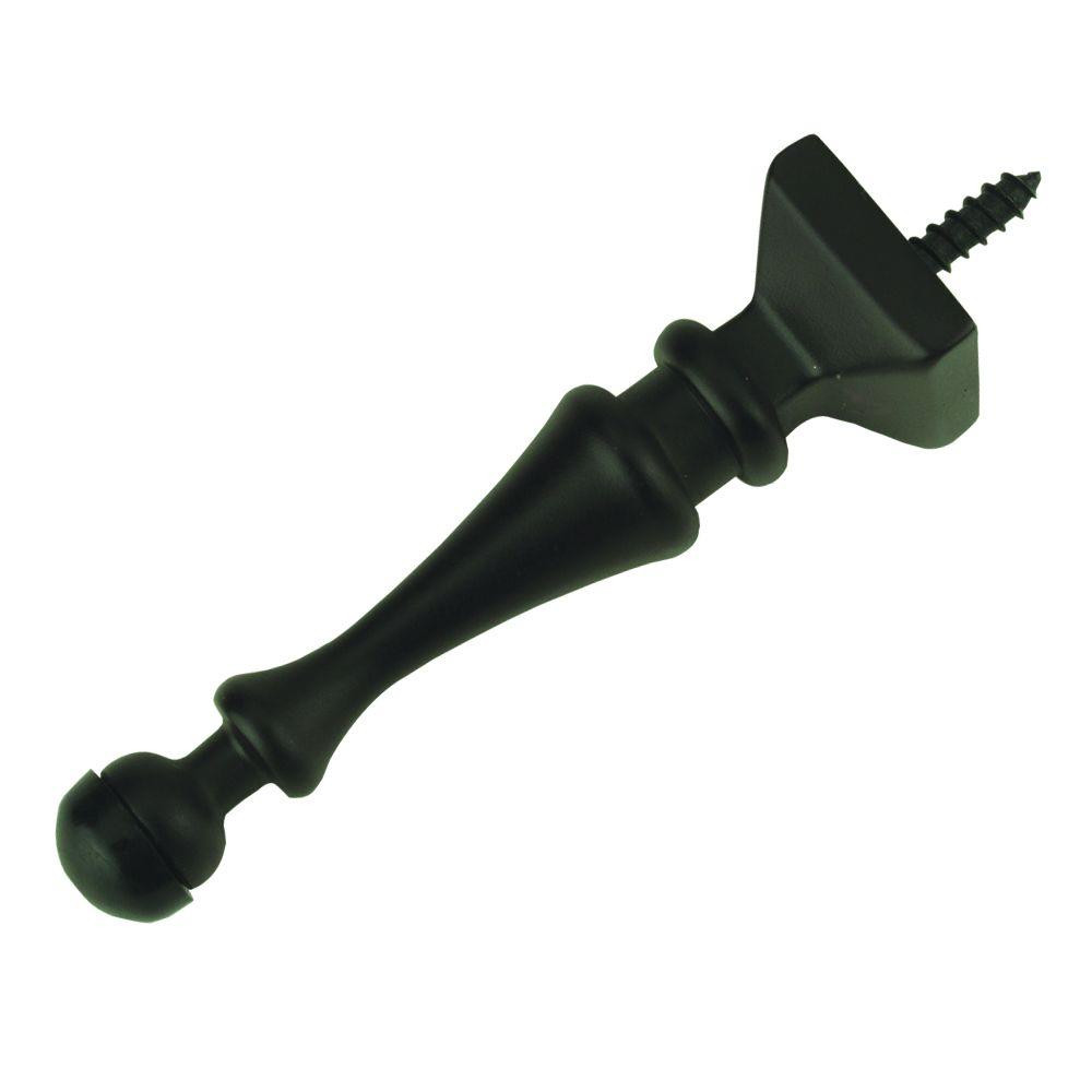 Everbilt 3-1/2 in. Oil-Rubbed Bronze Decorative Solid Doorstop-25637 - The Home Depot | The Home Depot