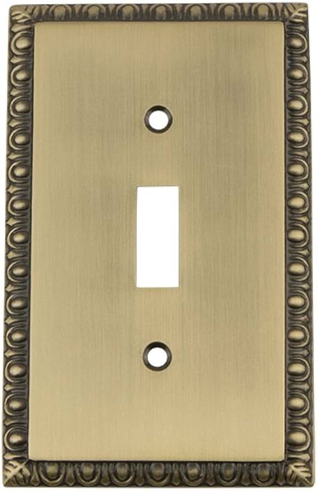 Nostalgic Warehouse Egg & Dart Deco Electrical Outlet Switch Plate Cover | Amazon (US)