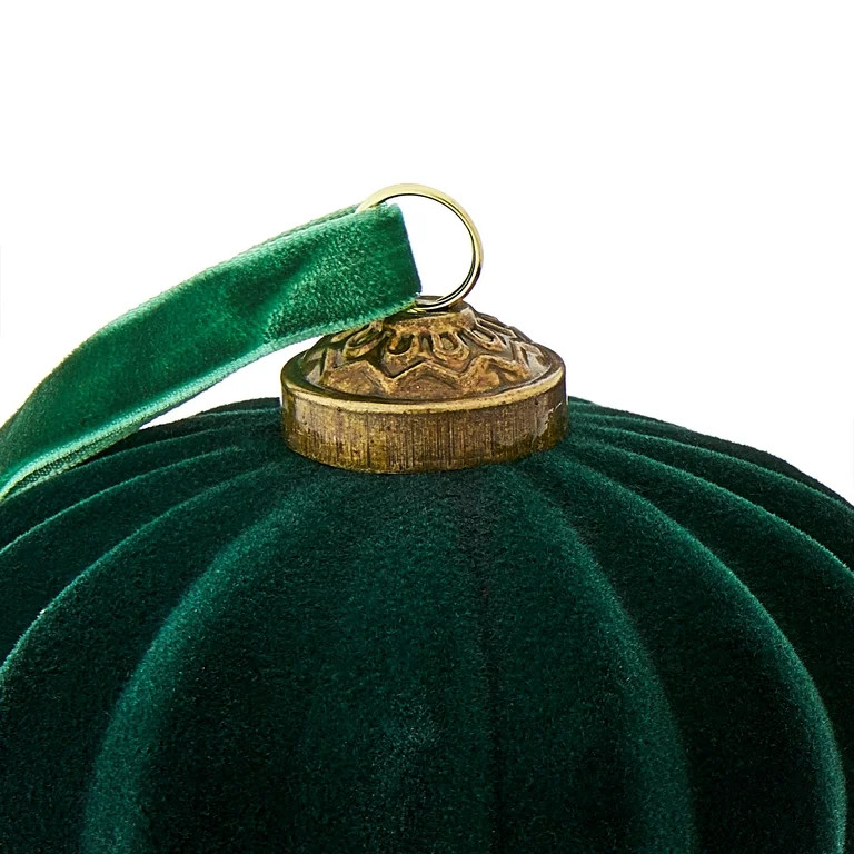 My Texas House Flocked Onion Glass Ornaments, 2.5 in x 3 in, Green, 4 Count | Walmart (US)