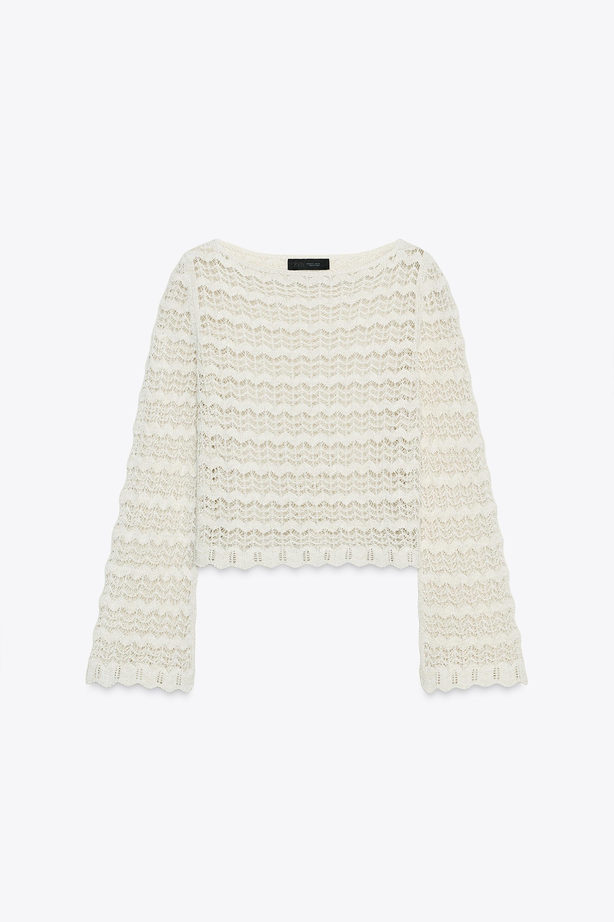 POINTELLE KNIT JUMPER | Zara UK