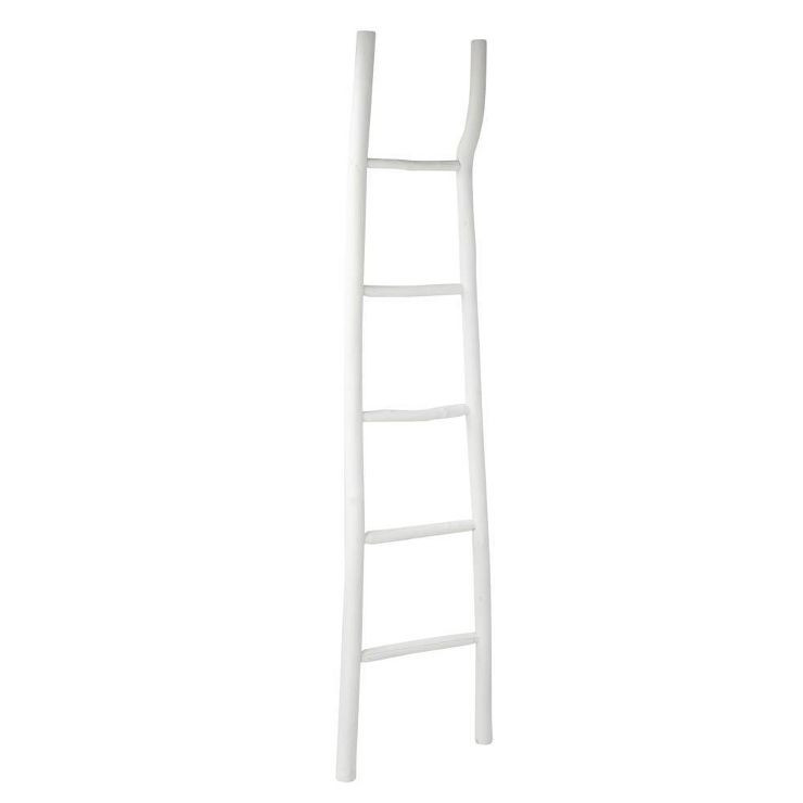 16.5"x70" Decorative Painted Wood Ladder White - 3R Studios | Target