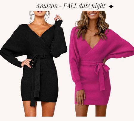 Sweater dress 
Fall date night 
Hott pink dress 
Little black dress 

#LTKfindsunder50 #LTKSeasonal #LTKHoliday
