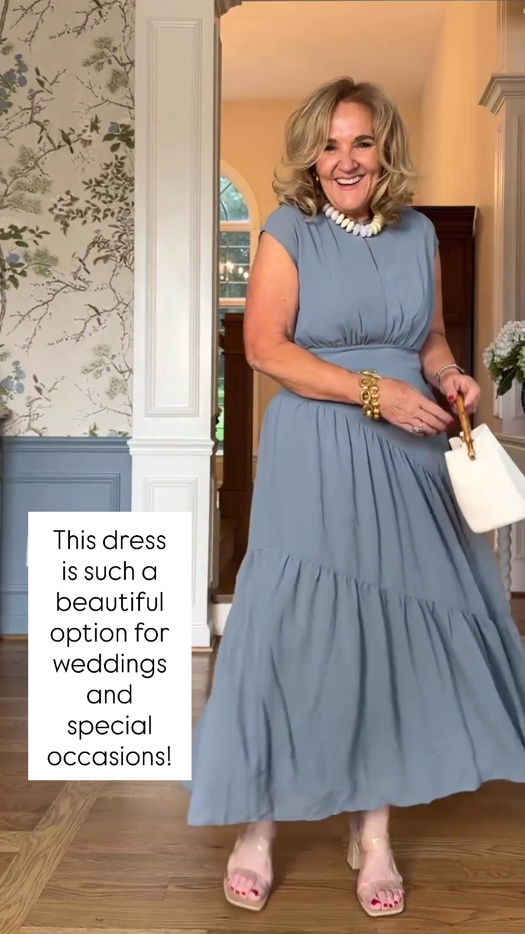 This dress is such a beautiful option for weddings and special occasions!

The flattering silhouette, soft drape, and elegant details make it perfect for wedding guests, rehearsal dinners, bridal showers, or any dressier event. It also comes in burgundy for fall!

💡 LTK MADE EASY
❤️ Heart = Support my posts!
🔖 Save = Get sale & restock alerts
📋 Lists = Keep favorites organized
📲 Share = Send lists and products to a friend. Hello, Christmas List!
💬 Comment = Ask me anything about sizing or fit. :-)

#LTKootd #LTKWedding #LTKSaleAlert