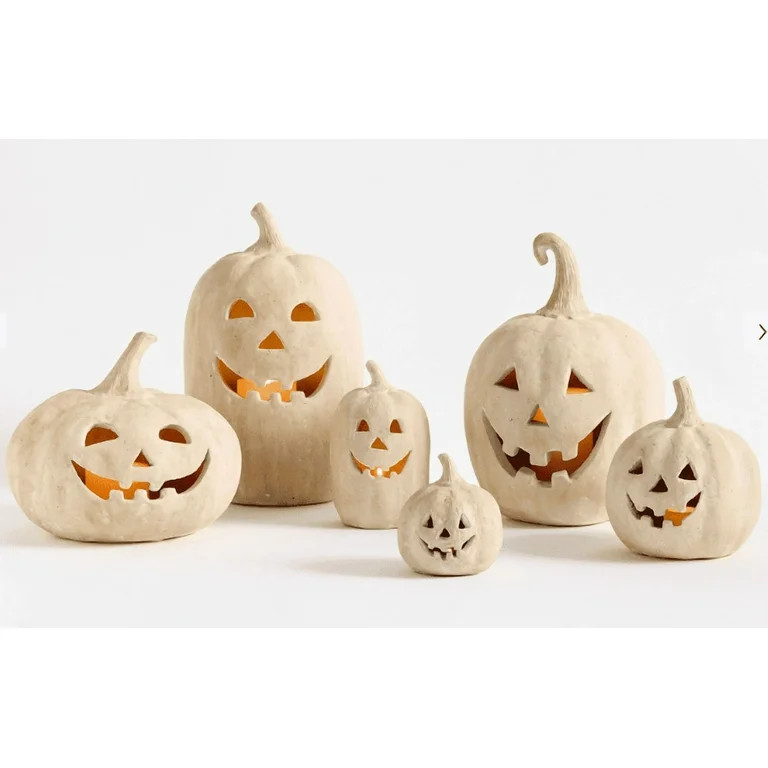 Halloween Decoration Handmade Artisan Pumpkin Jack O' Lantern - Halloween Decor with Details | Ha... | Walmart (US)
