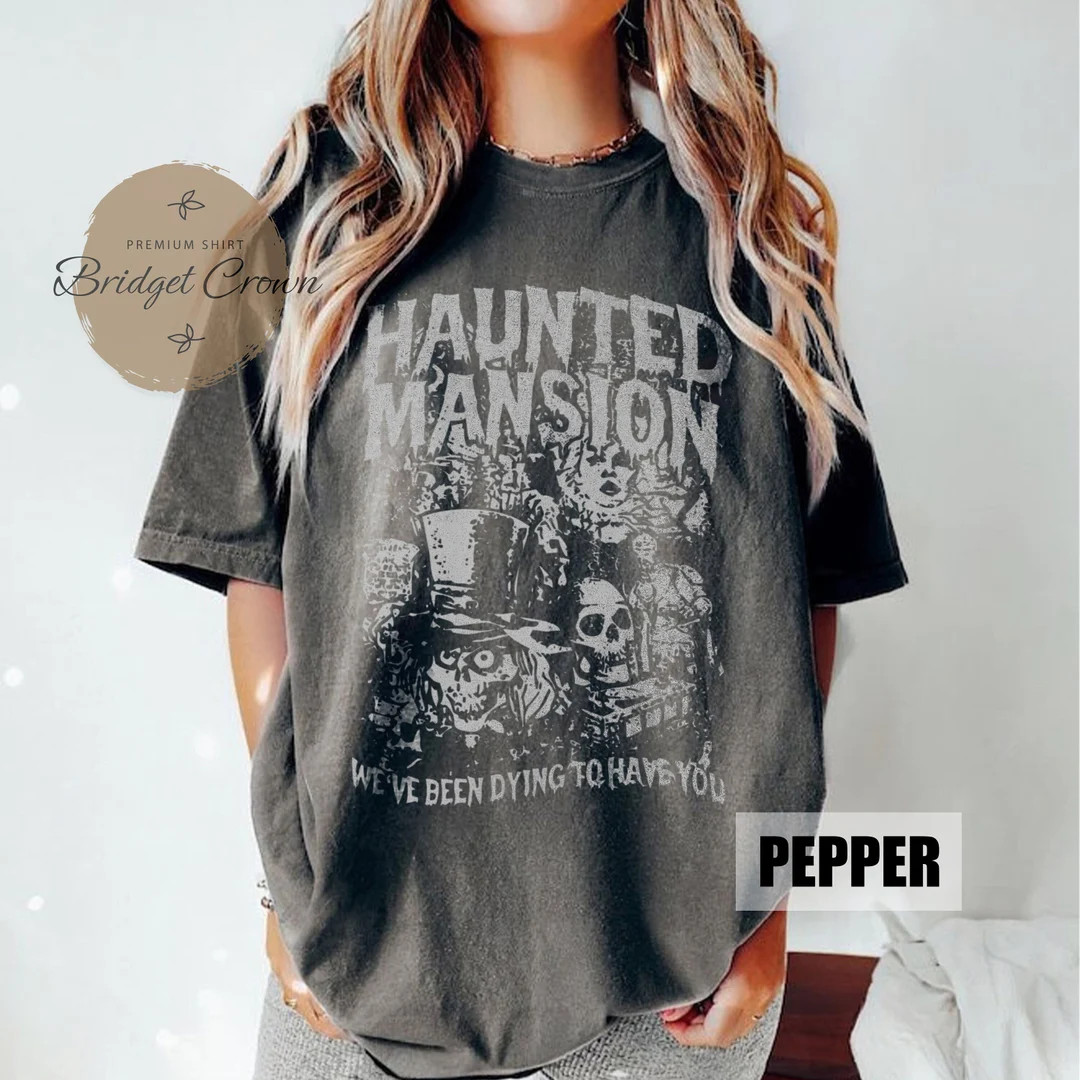 Vintage Haunted Mansion Comfort Colors Shirt, The Haunted Mansion Shirt, Retro Disney Halloween S... | Etsy (US)