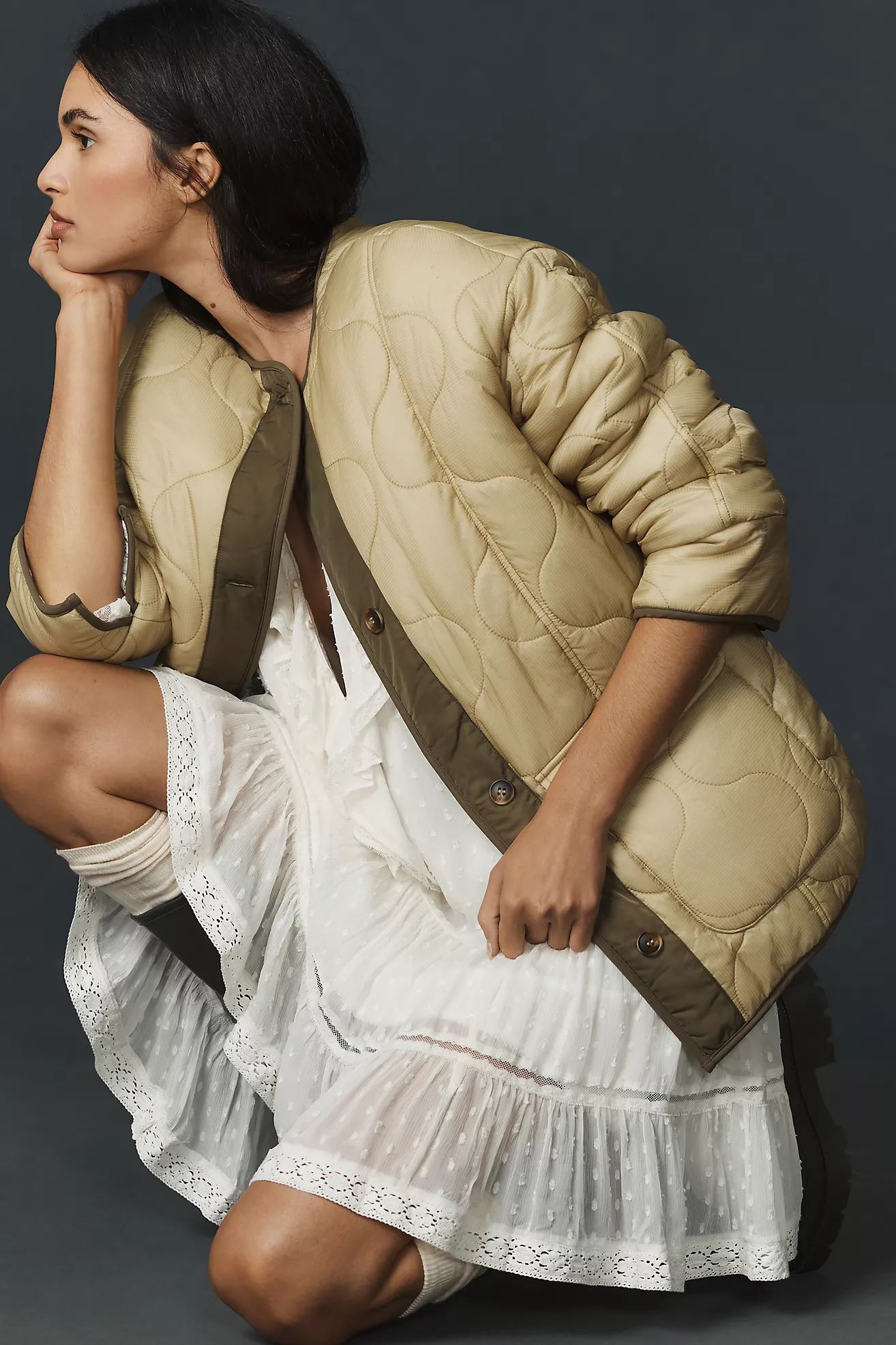 MABLE Reversible Oversized Quilted Jacket | Anthropologie (US)