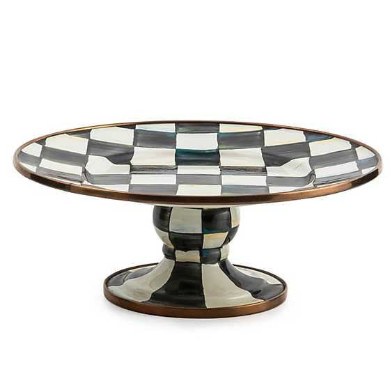 Courtly Check Mini Pedestal Platter | MacKenzie-Childs