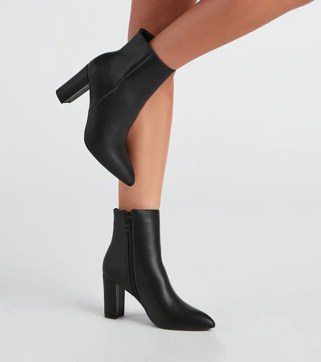 Back To Basics Faux Leather Ankle Booties | Windsor Stores