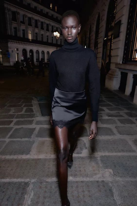 LACE HEM SKORT | Zara UK