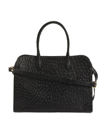 Made In Italy Leather Satchel | TJ Maxx