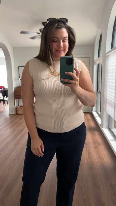 Such a great short sleeve sweater for summer office days 

Womens business professional workwear and business casual workwear and office outfits midsize outfit midsize style 

#LTKFindsUnder50 #LTKMidsize #LTKWorkwear