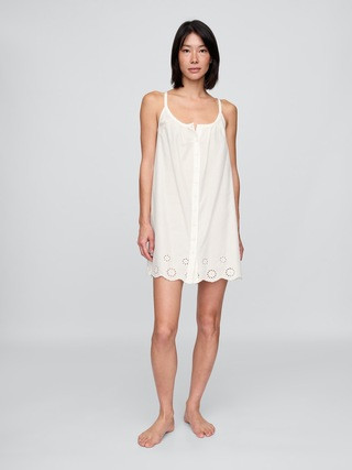 Eyelet Hem PJ Dress | Gap (US)