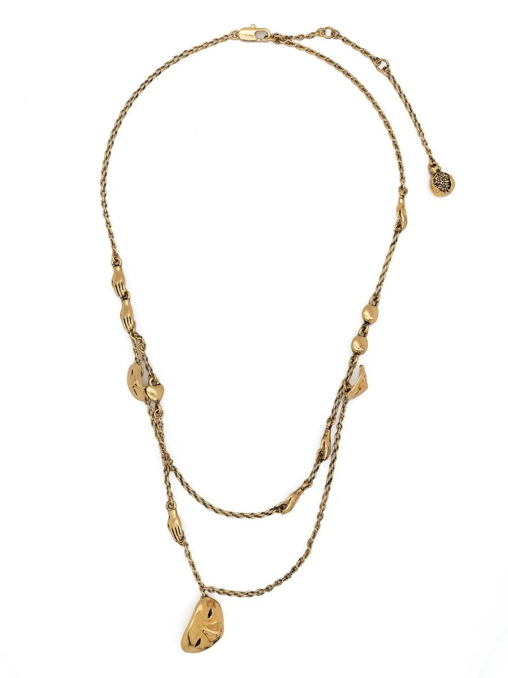 LEMAIRE Estampe chain-link necklace - Gold | Farfetch Global