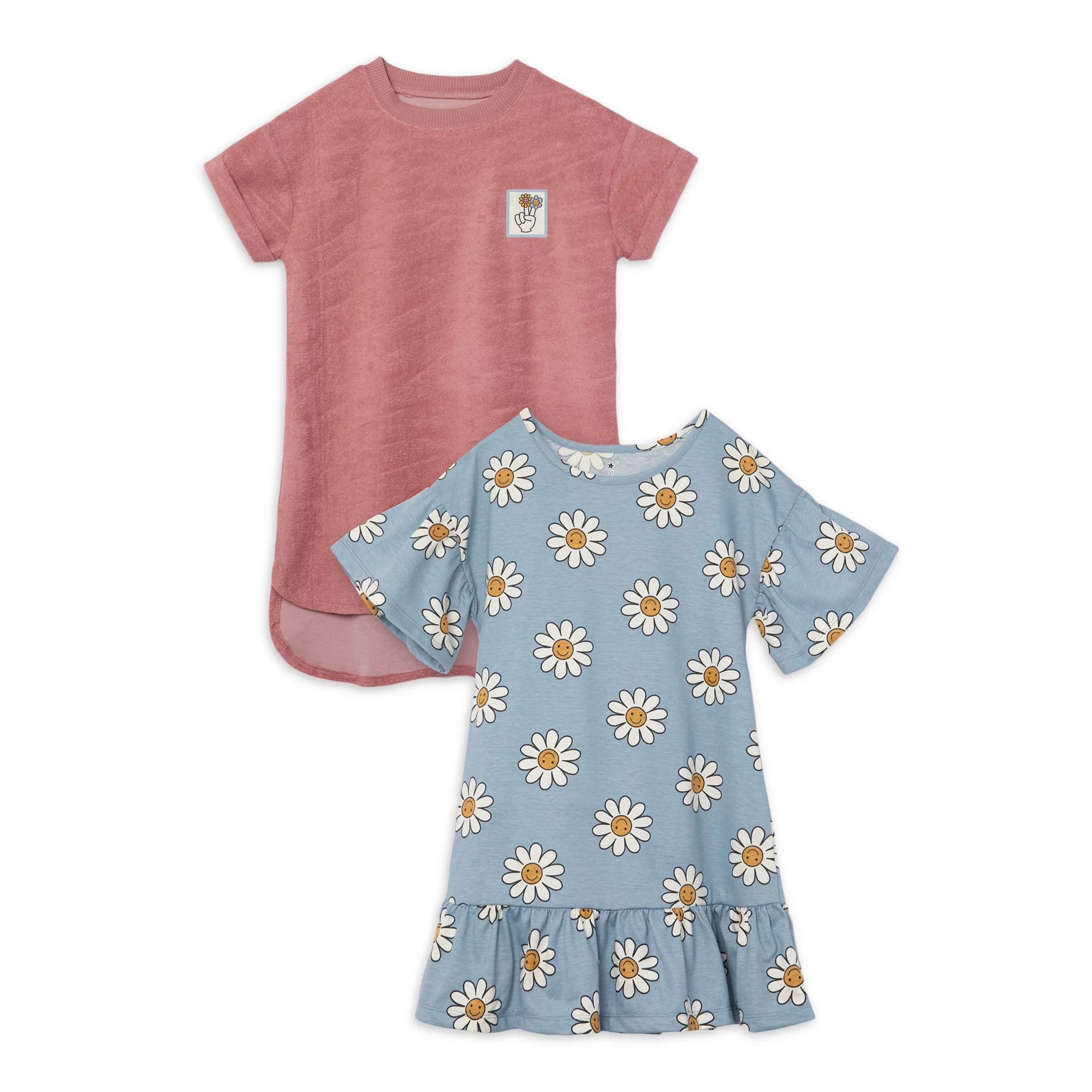 Little Star Organic Toddler Girls 2Pk Dresses, Size 12M-5T | Walmart (US)