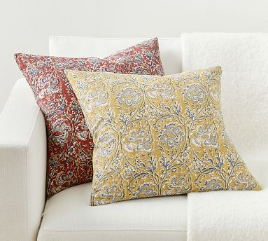 Carolle Floral Printed Pillow Cover | Pottery Barn (US)