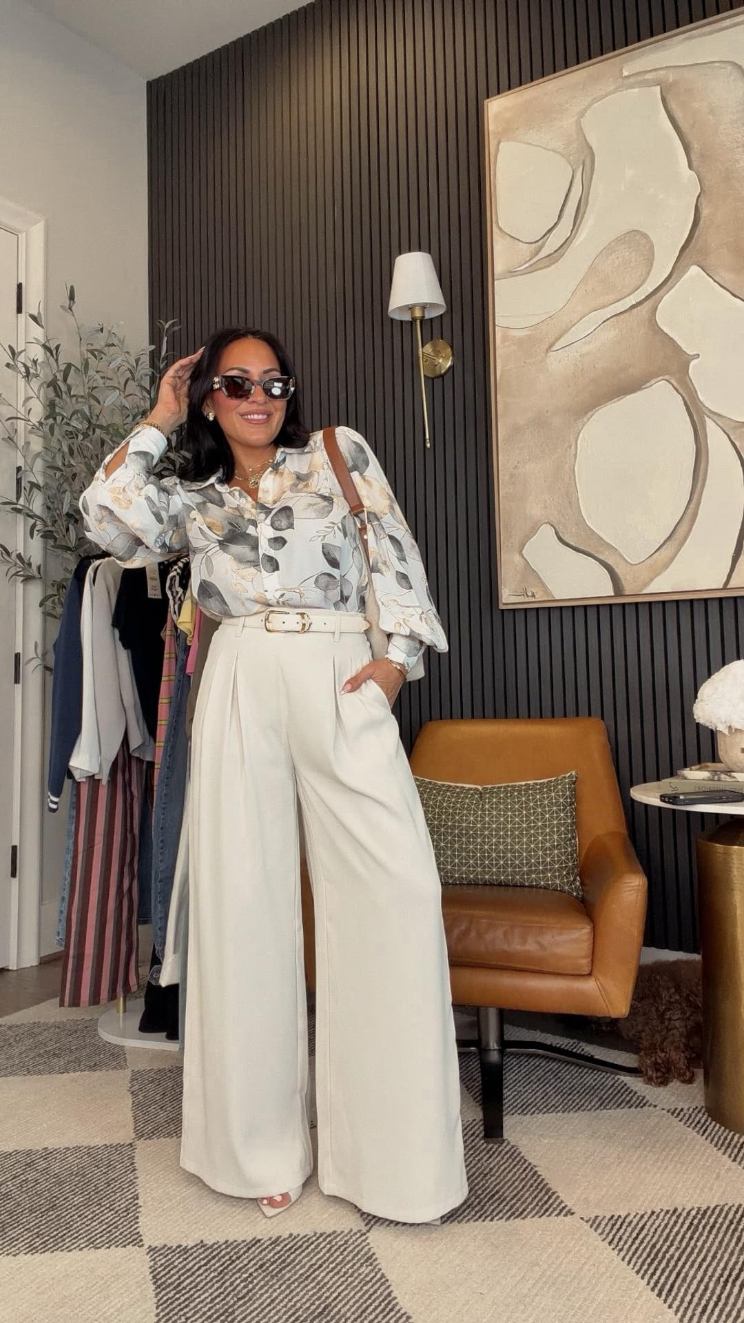 Neutral lovers… this one is so good. 🤍

These wide leg trousers are incredibly flattering and make your legs look a mile long. Paired it with this printed blouse and it instantly feels elevated but still easy enough for everyday.

Such a chic Amazon find.

5’2” | 130 lbs | 25” waist | 34DD | wearing size small

#AmazonFashion #AmazonStyle #PetiteFashion #SpringOutfits #ChicStyle #Over40Style #affiliate
