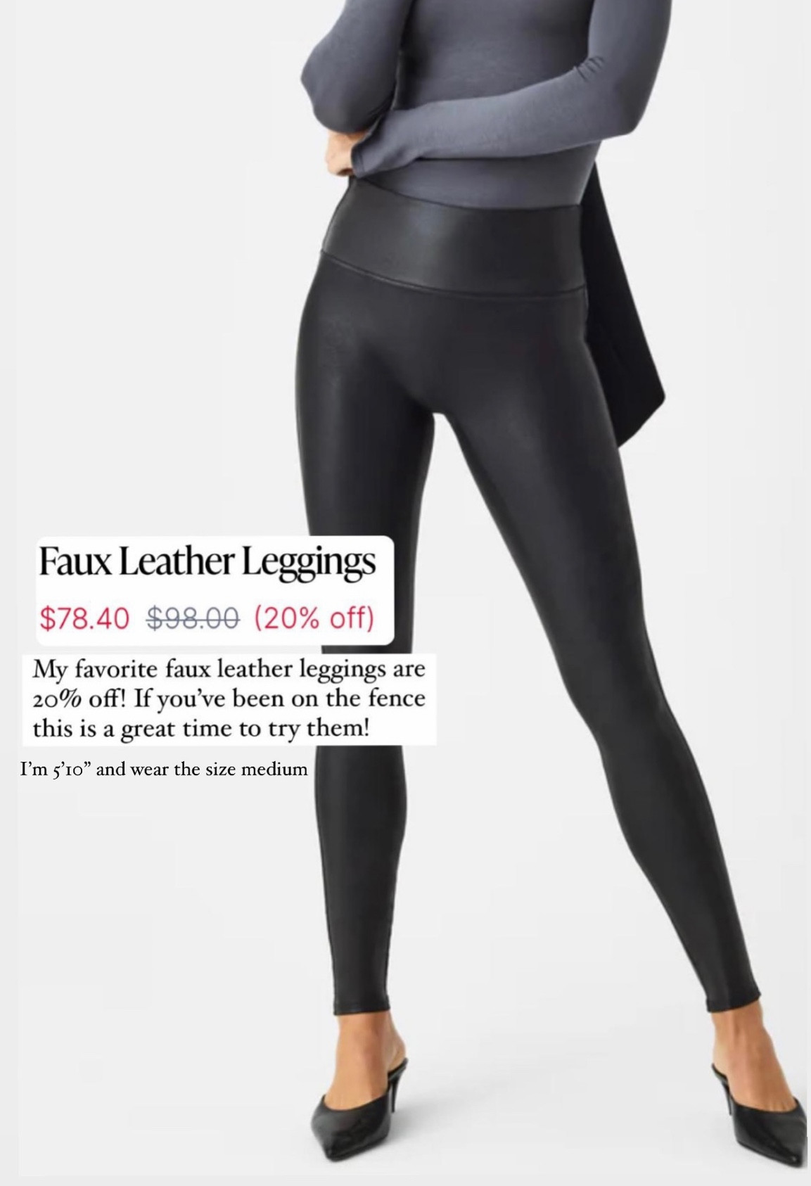 Spanx Black Friday Sale, Cyber Week Sale, my Spanx faux leather leggings on sale! 20% off sitewide, no code required. I’m in the size medium. These leggings are so versatile to dress up or dress down, they now come in fleece lined too! #LaidbackLuxeLife

Follow me for more fashion finds, beauty faves, and lifestyle, home decor, sales and more! So glad you’re here!! XO, Karma

#LTKsalealert #LTKCyberWeek #LTKGiftGuide