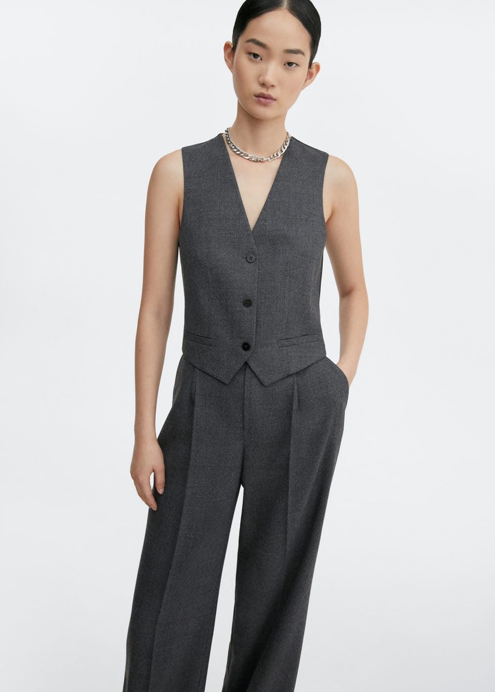 Structured suit vest -  Women | Mango USA | MANGO (US)