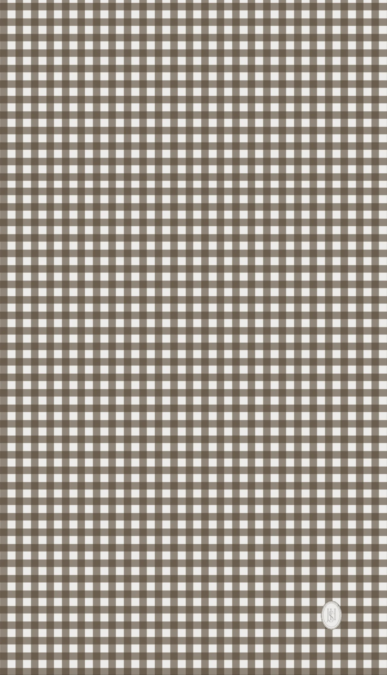 "Henry" Chocolate Gingham Wrapping Paper | JSH Home Essentials