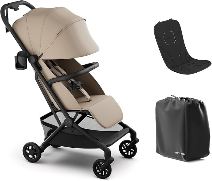 Mompush Velo Lightweight Travel Stroller, Compact & Airplane-Friendly Design with One-Hand Fold, ... | Amazon (US)