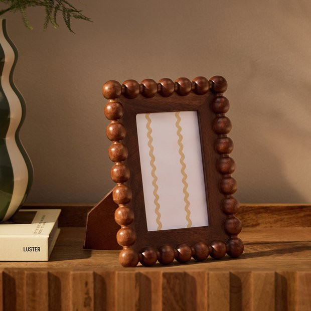 Buy Habitat Brown Bobble Wooden Picture Frame - 4x6" | Picture frames | Argos | argos.co.uk