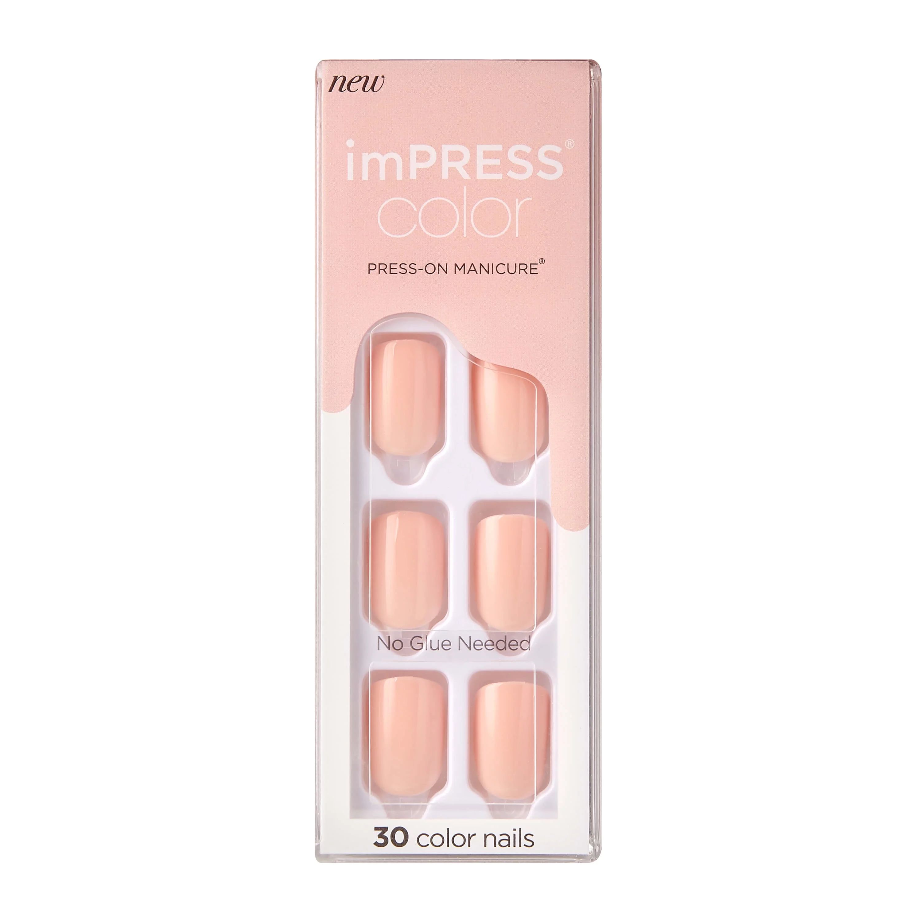 imPRESS Color Press-on Manicure, Peevish Pink, Short | Walmart (US)