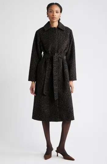 Nordstrom Belted Animal Print Jacket | Nordstrom | Nordstrom