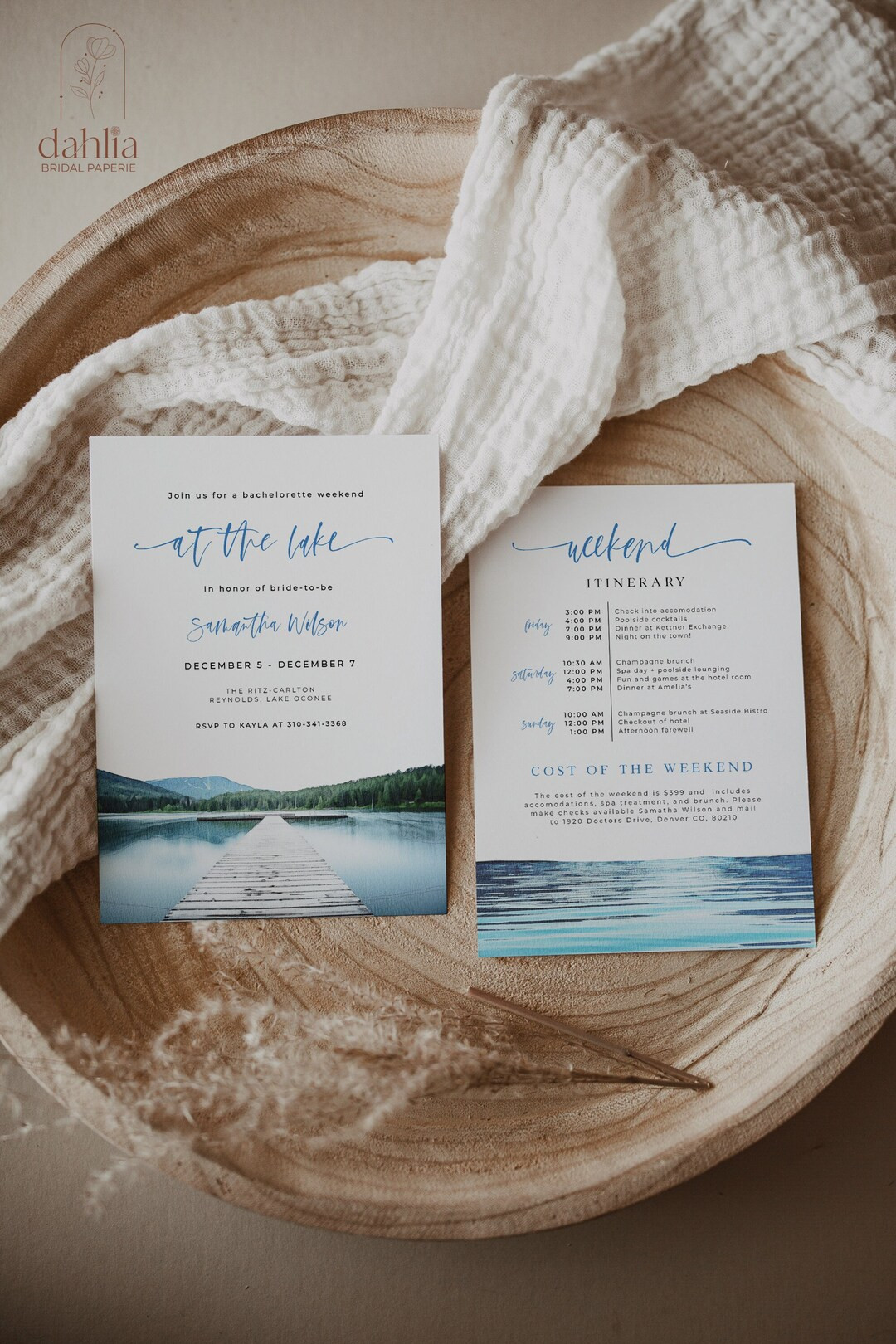 Lake Bachelorette Weekend Invitation & Itinerary, Tropical Bachelorette Party, Beach Bachelorette... | Etsy (US)