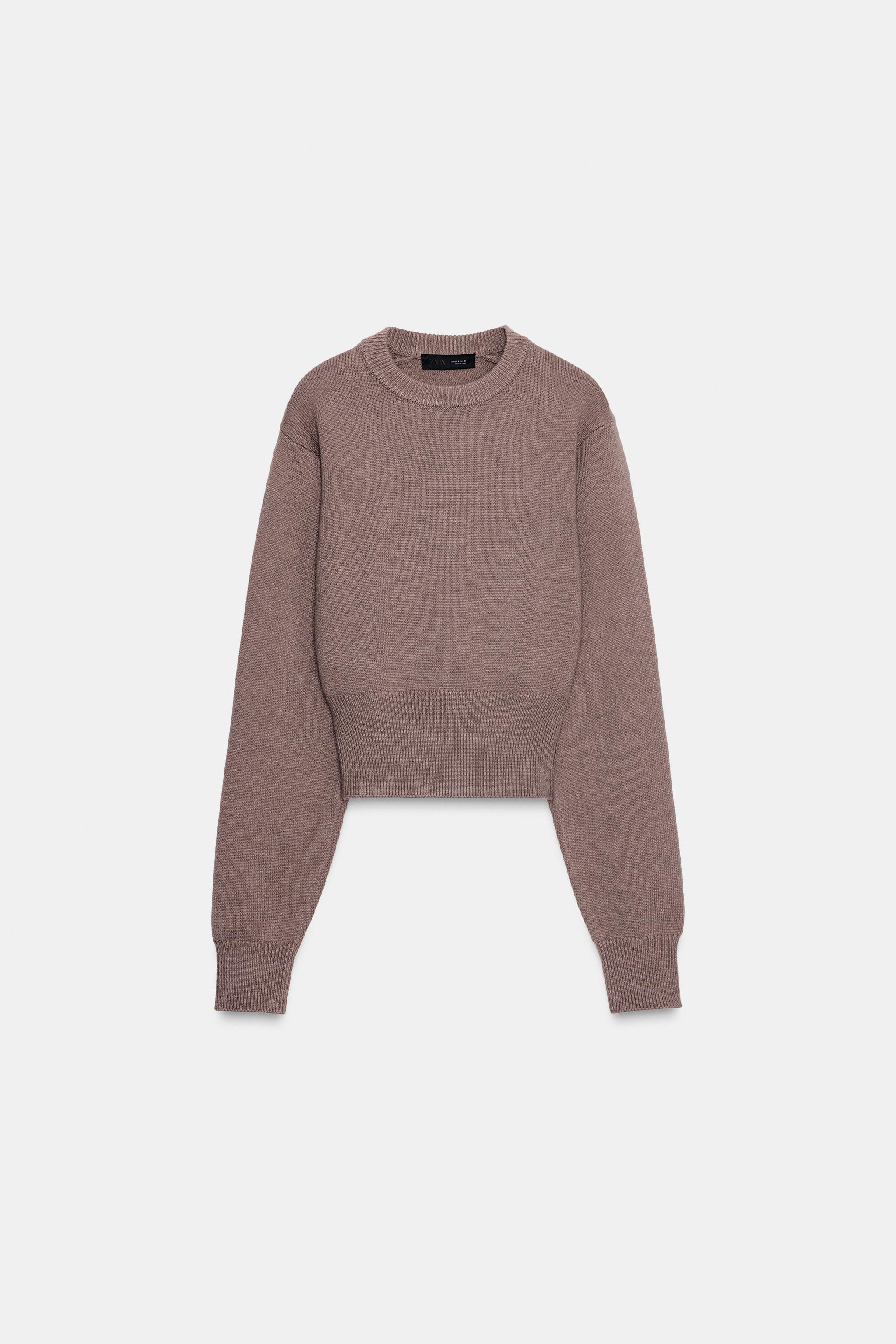 CROPPED BASIC KNIT JUMPER | Zara US