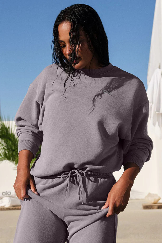 Washed Accolade Crew Neck Pullover | Alo Yoga (US)