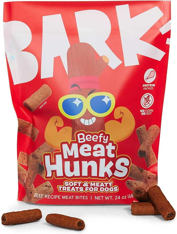 Barkbox Beefy Meat Hunks - Savory Beef Recipe with Protein-Packed Goodness, No Corn or Soy - 24oz... | Amazon (US)
