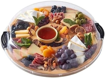 FARBERWARE Build-a-Board Cutting Board with Five Compartments and Clear Locking Lid for Charcuter... | Amazon (US)