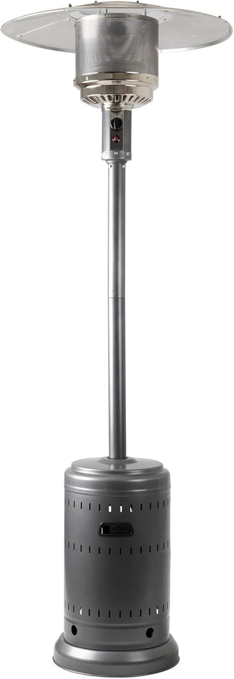 Amazon Basics 46,000 BTU Outdoor Propane Patio Heater with Wheels, Commercial & Residential - Sla... | Amazon (US)